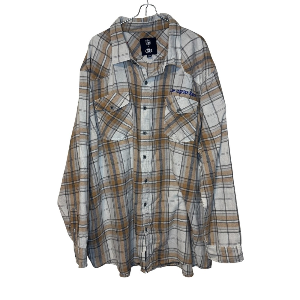 NFL X Darius Rucker by‎ Fanatics Shirt Plaid Flannel Long Sleeve Button Up 3XL